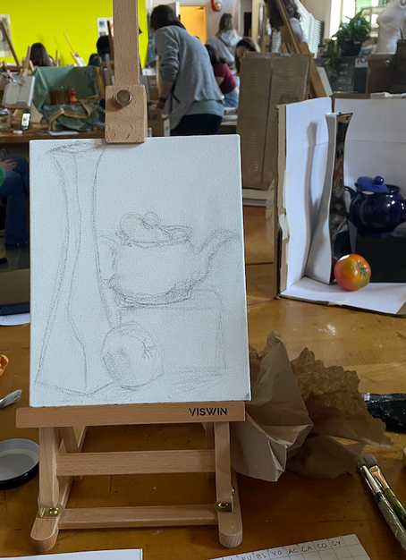 Oil Painting Process Photos