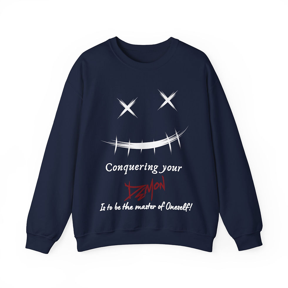Thumbnail: Conquer your Demon - Heavy Blend™ Crewneck Sweatshirt.