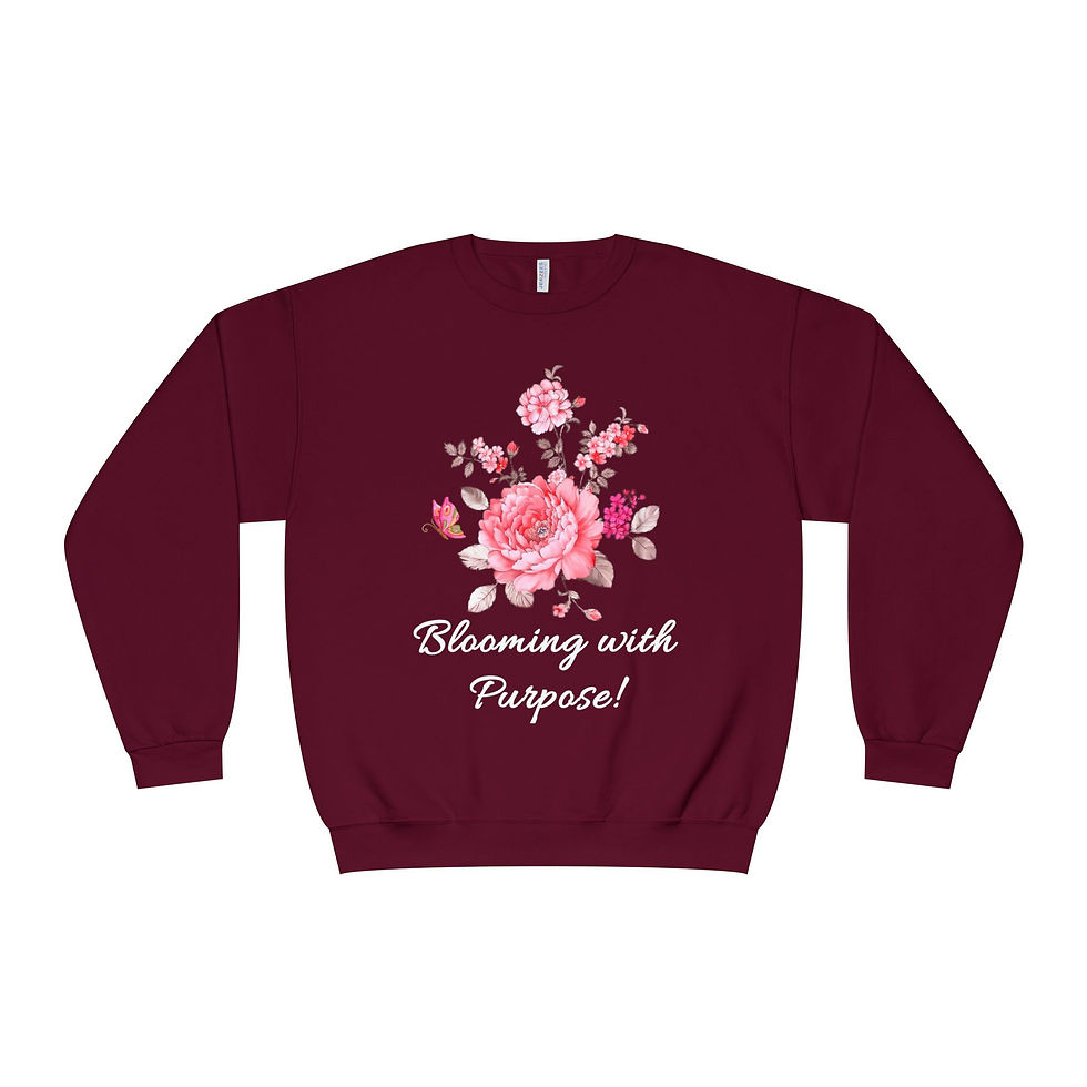 Thumbnail: Bloom with Purpose! - NuBlend® Crewneck Sweatshirt
