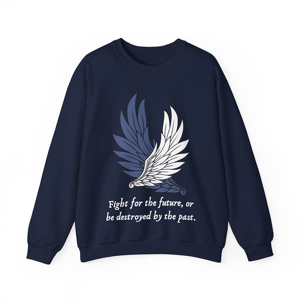 Thumbnail: Wings of Liberation - Heavy Blend™ Crewneck Sweatshirt.