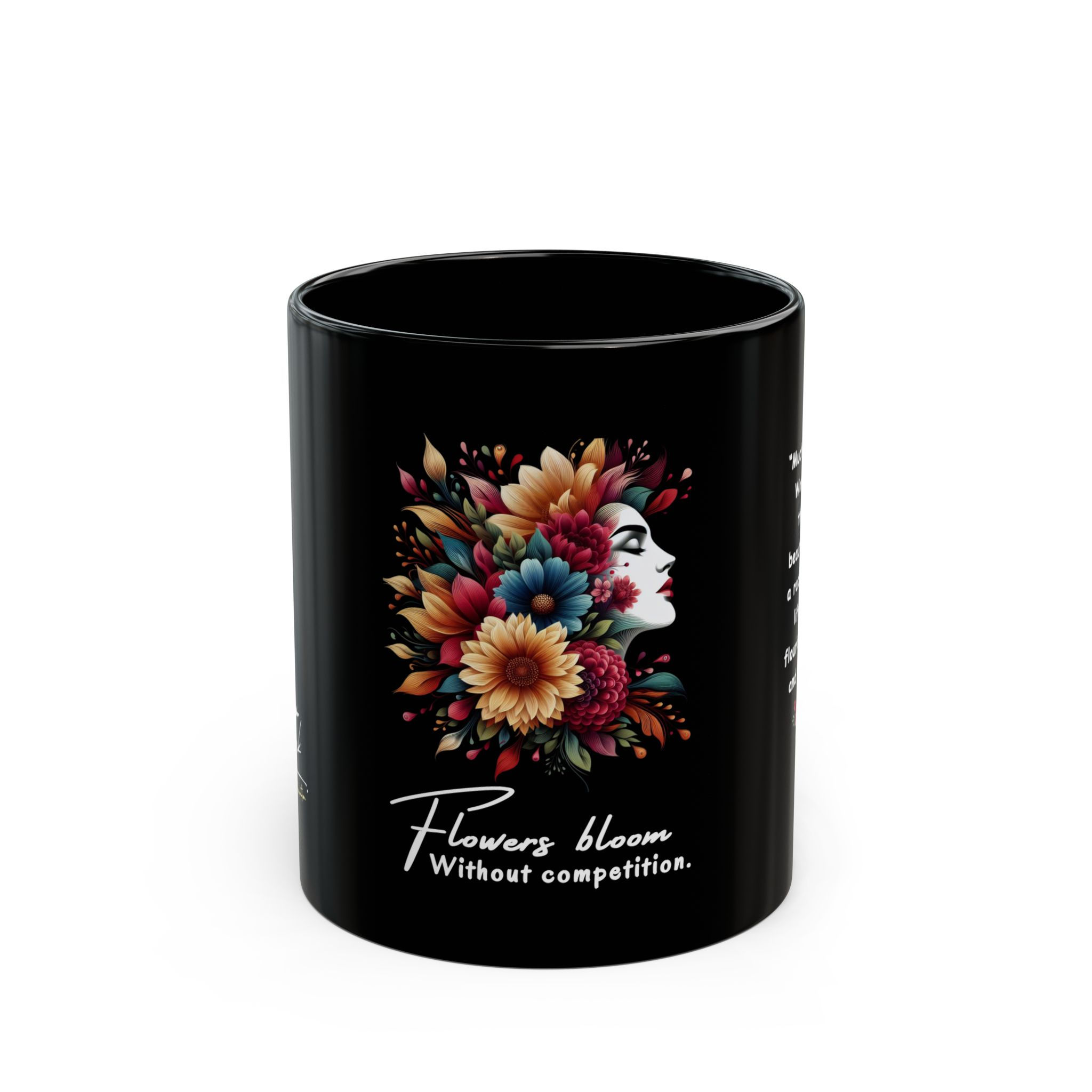 Unmatched Blossom - 11oz Black Mug.