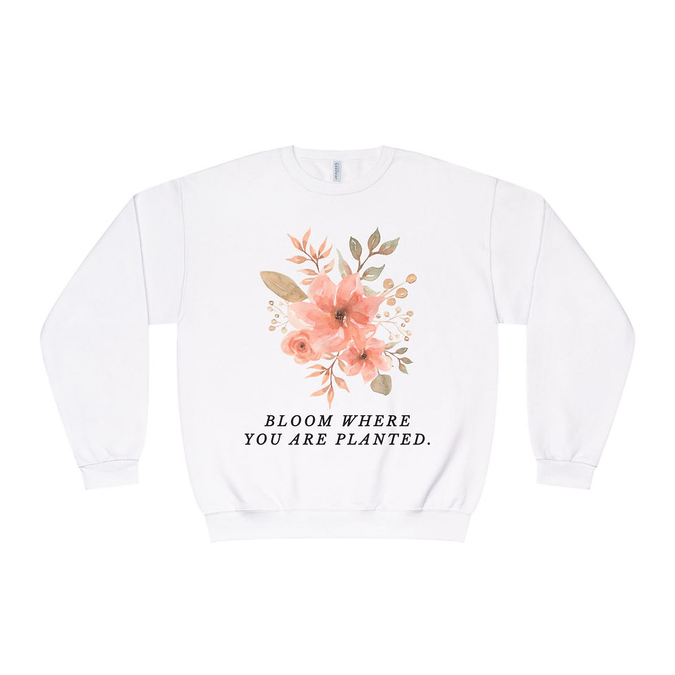 Thumbnail: Bloom Where you are Planted - NuBlend® Crewneck Sweatshirt