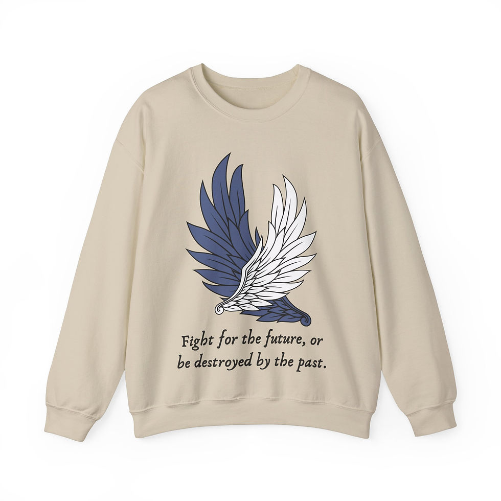 Thumbnail: Wings of Liberation - Heavy Blend™ Crewneck Sweatshirt.