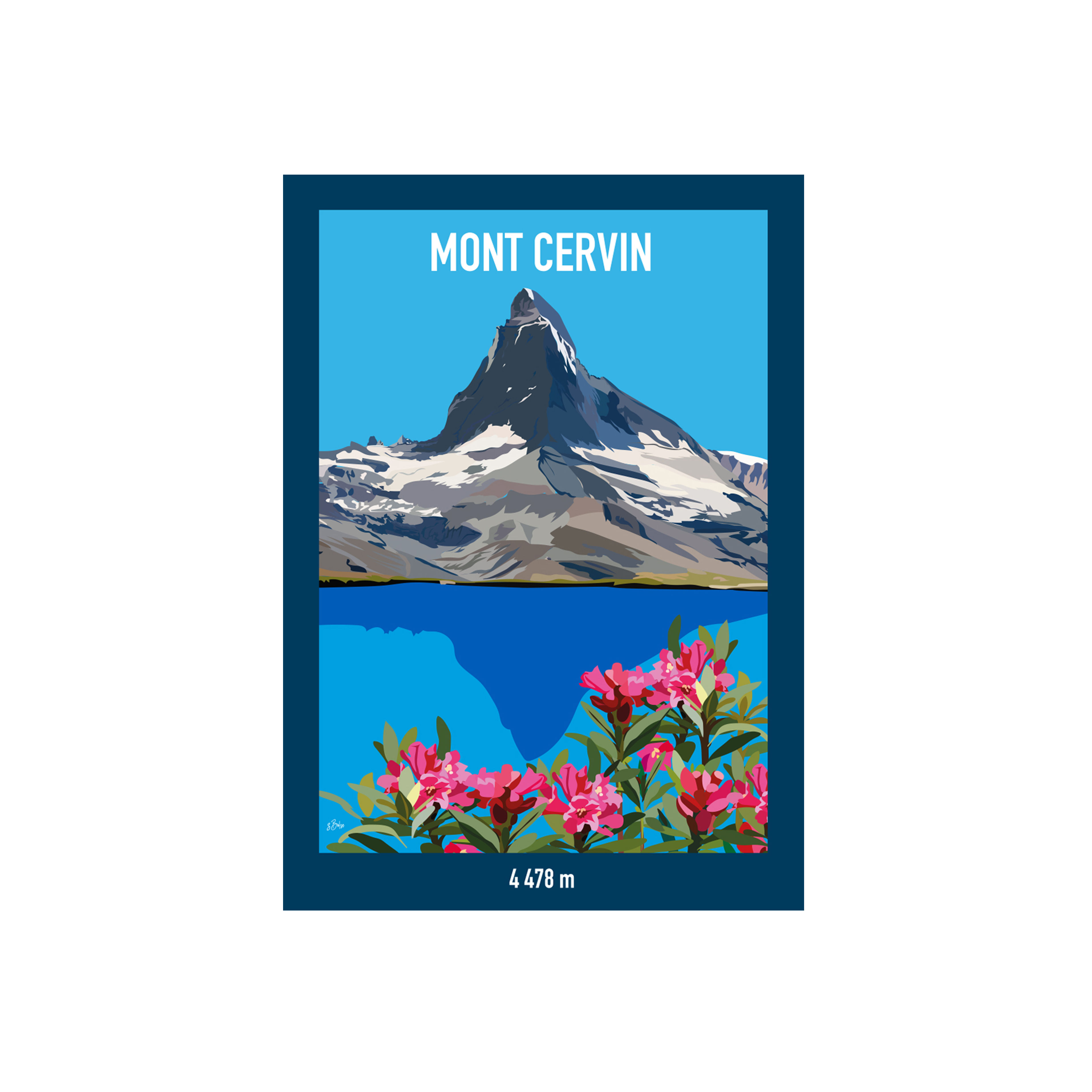 Affiche collector A2 MONT CERVIN