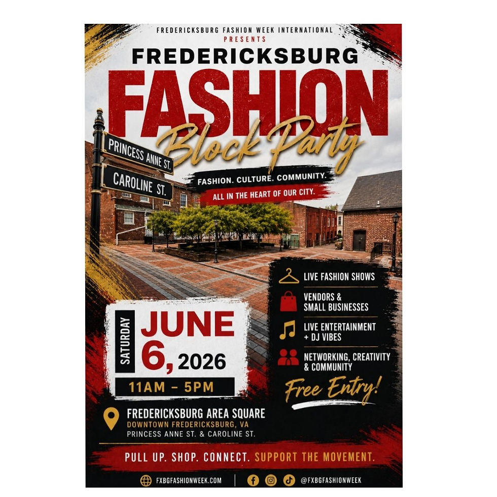 Fredericksburg Fashion Week Runway Block Party!