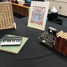 escape room items on a table