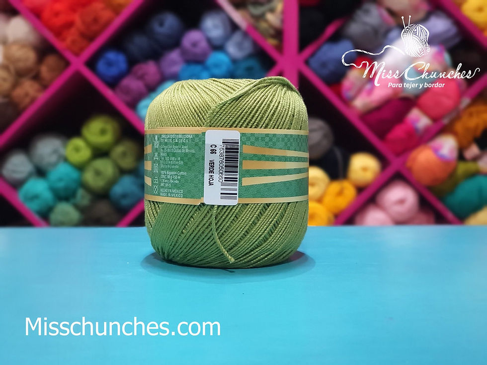 Miniatura: Crochet Omega 5 66 Verde Hoja