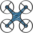 Un drone pour les prises de vue aériennes