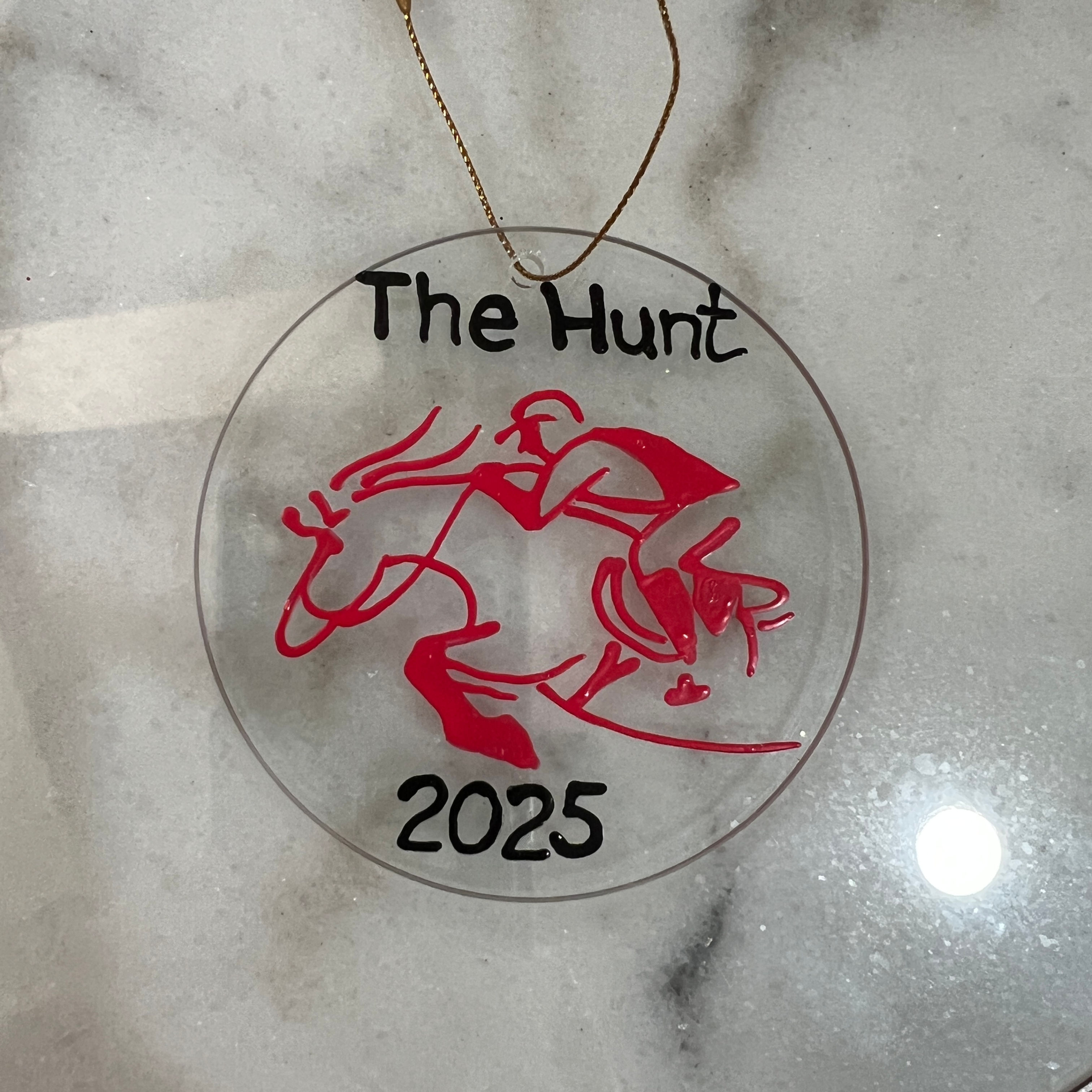 The Hunt Glass Ornament