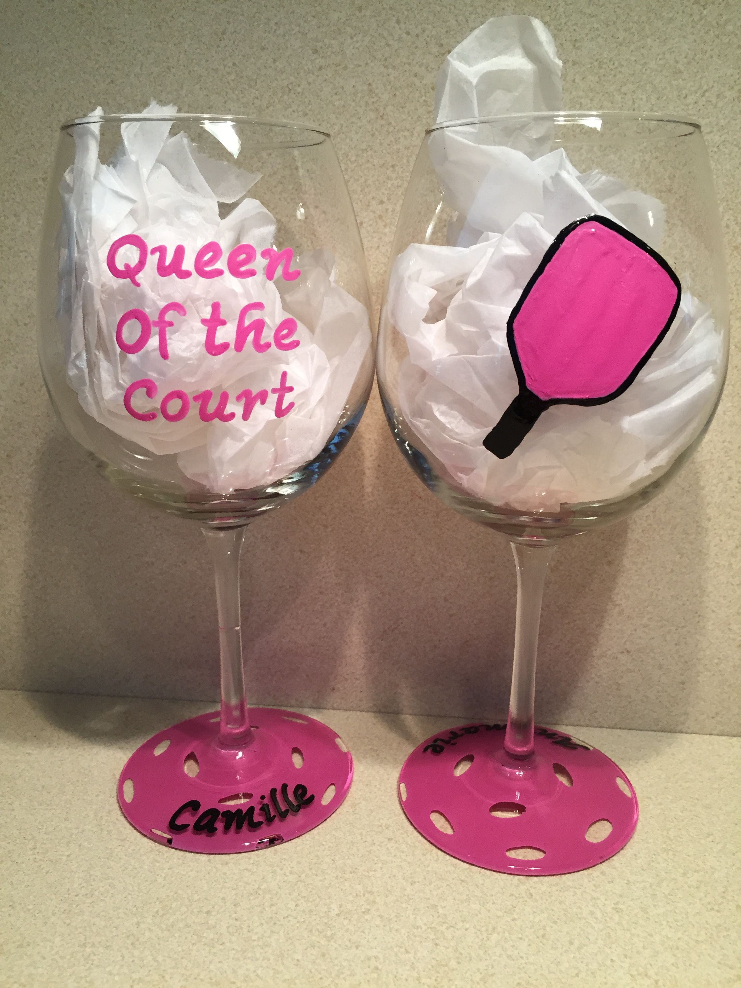 Queen of the Court Pickleball Glass/Mug