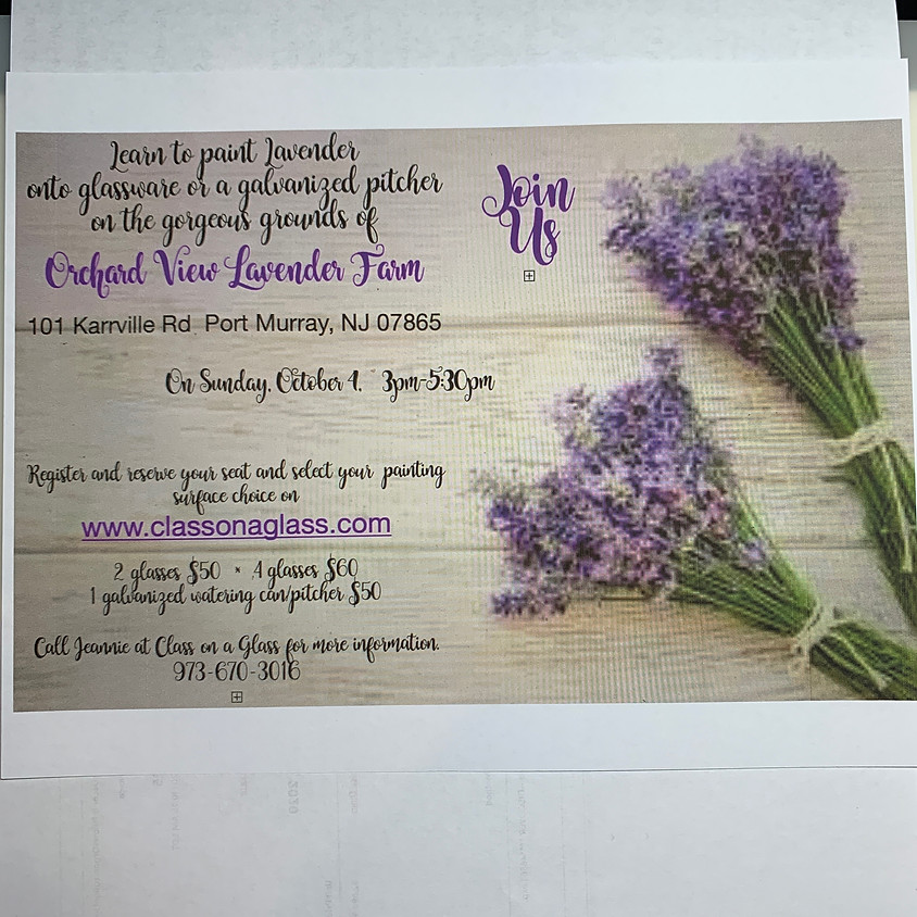Painting Lavender at Orchard View Lavender Farm Sunday, 10/4/20 (1)