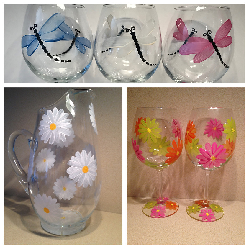 Painting Daisies & Dragonflies at Barn Swallow Farm