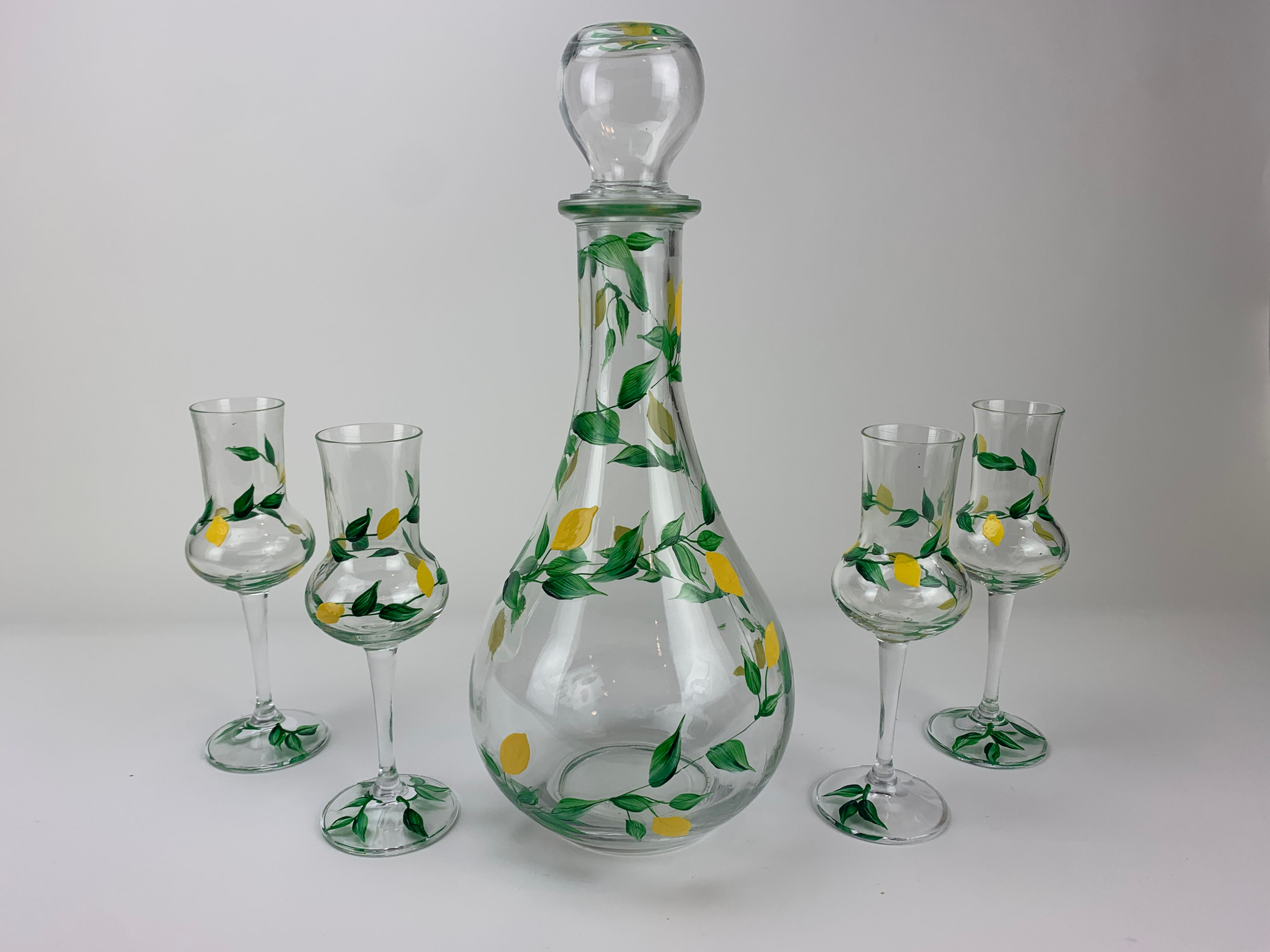 Limoncello set  6 glasses