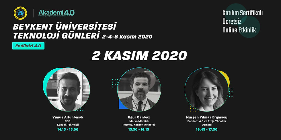 Beykent Üniversitesi Teknoloji Günleri - Endüstri 4.0 / 2 Kasım 2020