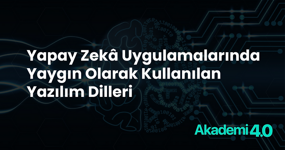 Yapay Zekâ Uygulamalarında Yaygın Olarak Kullanılan Yazılım Dilleri