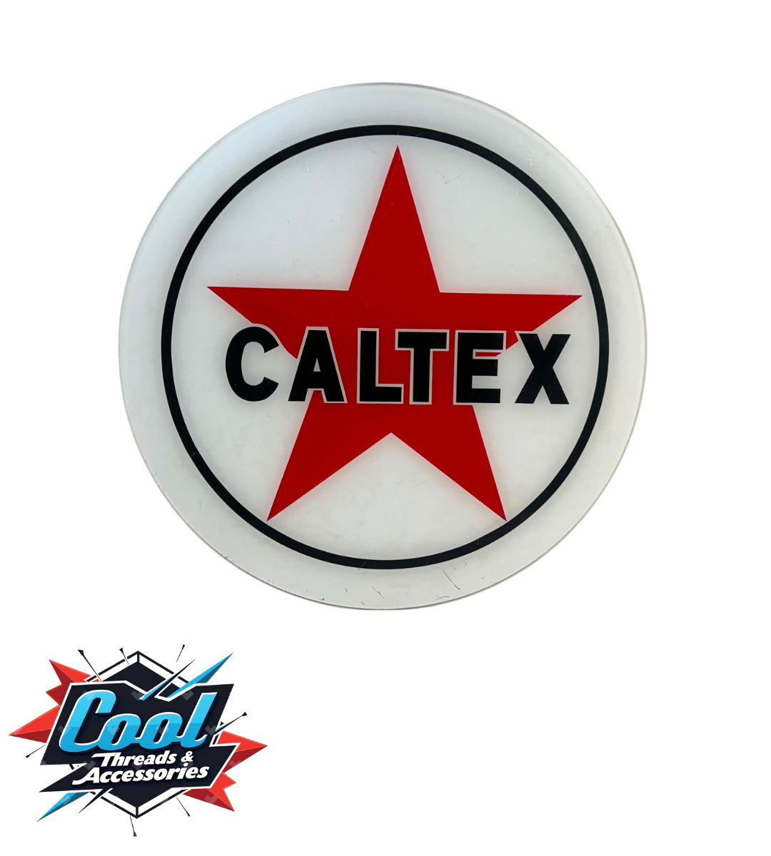 Caltex Vintage Emblem Sign - front view