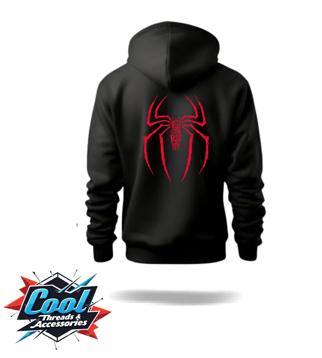Red Spider Graphic Hoodie - front view