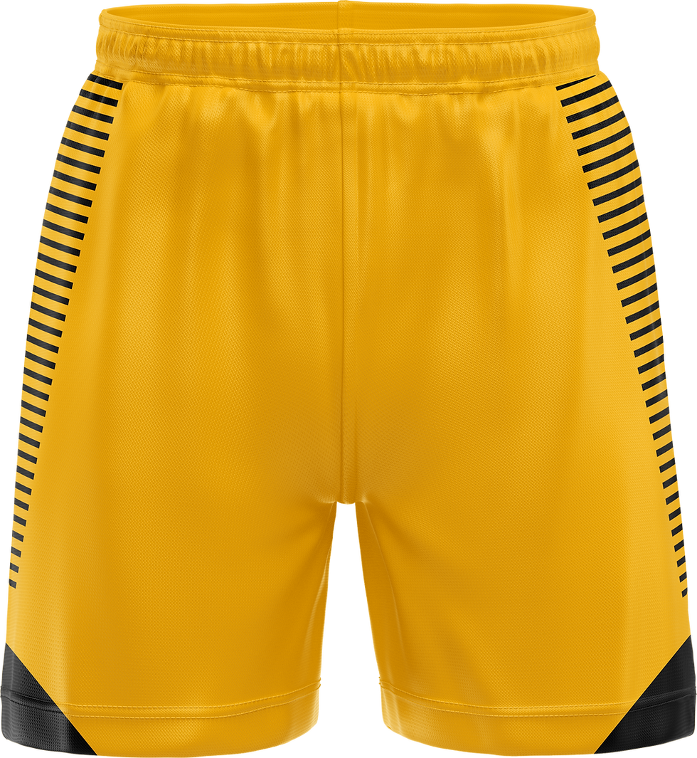 Thumbnail: LIKE MIKE BASKETBALL SHORTS - REVERSIBLE (BLACK AND YELLOW)