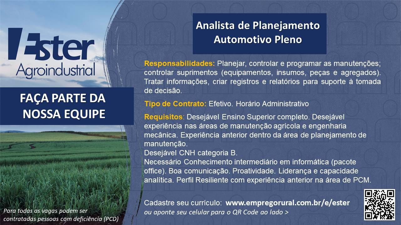 Analista de Planejamento Automotivo Pleno content media