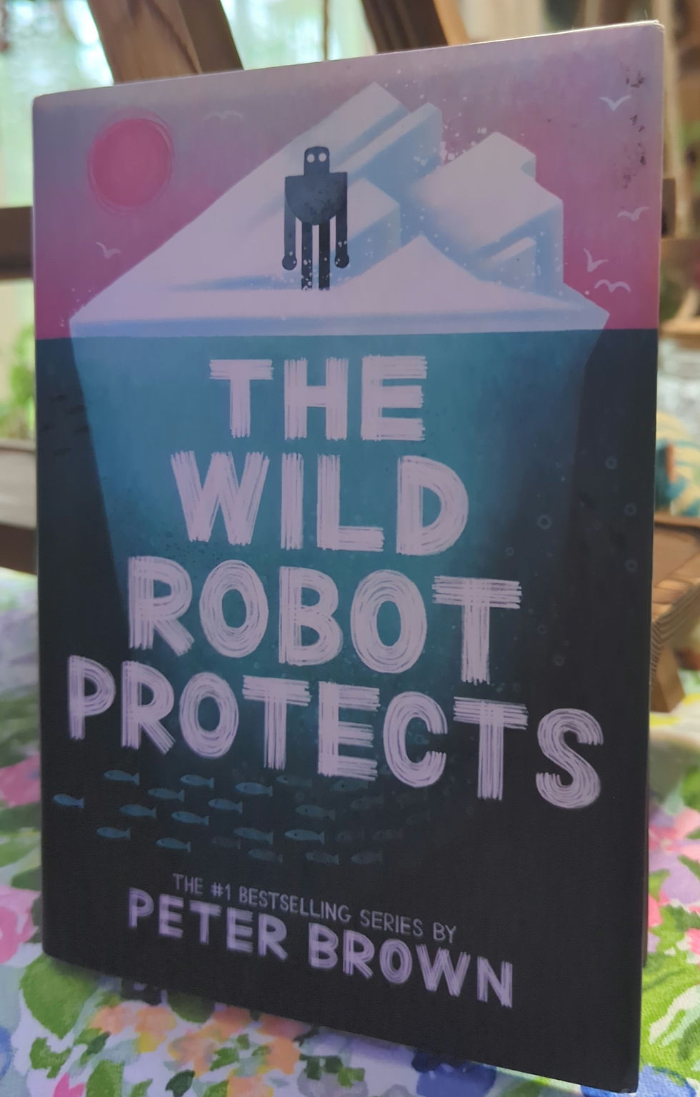 Thumbnail: The Wild Robot Protects by Peter Brown, book 3 in the Wild Robot series 