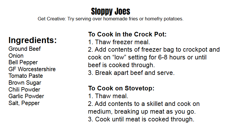 Thumbnail: Harvest Home Freezer Meal Kits