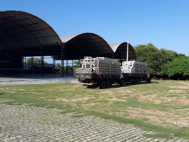 Jardim de Piranhas/RN: mega estrutura sendo montada para receber presidente Bolsonaro