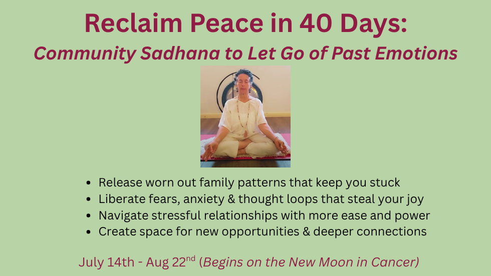 Reclaim Your Peace in 40 Days: Community Sadhana to Let Go of Past Emotions