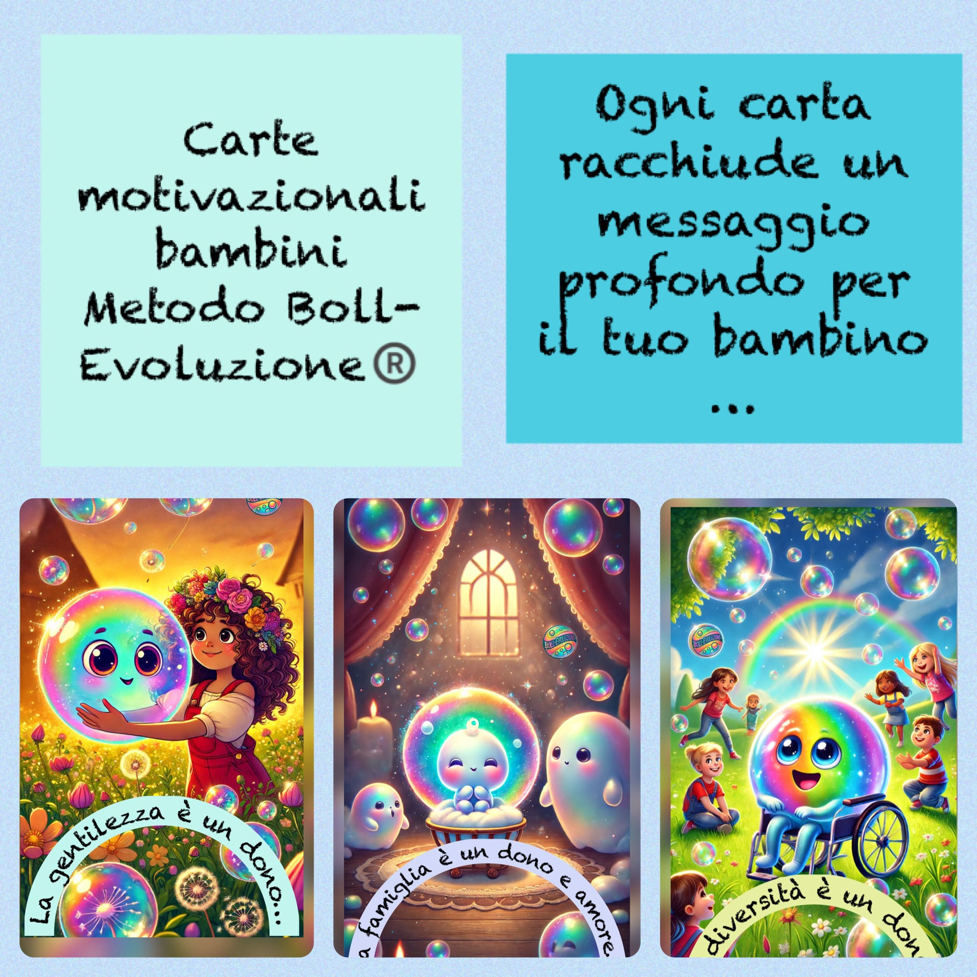 Carte motivazionali bambini Boll-Evoluzione®️