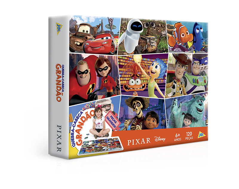 QUEBRA - CABEÇA GRANDAO 120 PÇS - PIXAR