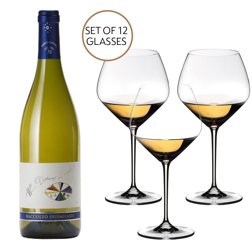 6 x Jermann W Dreams & Riedel Extreme Glasses