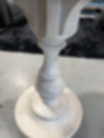 Thumbnail: End table wooden cream leg