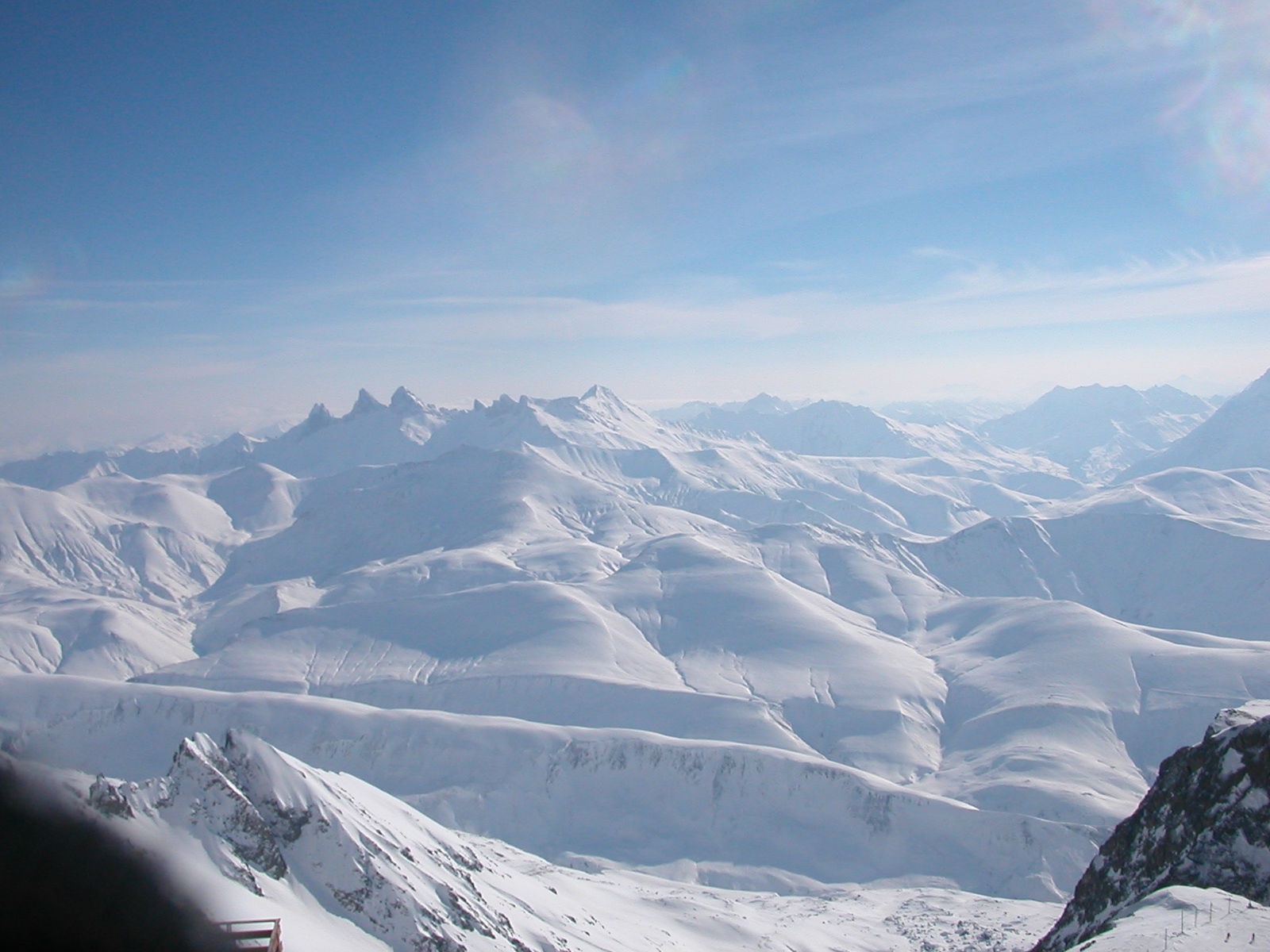 Les Aiguilles Darve vue du Pic Blanc