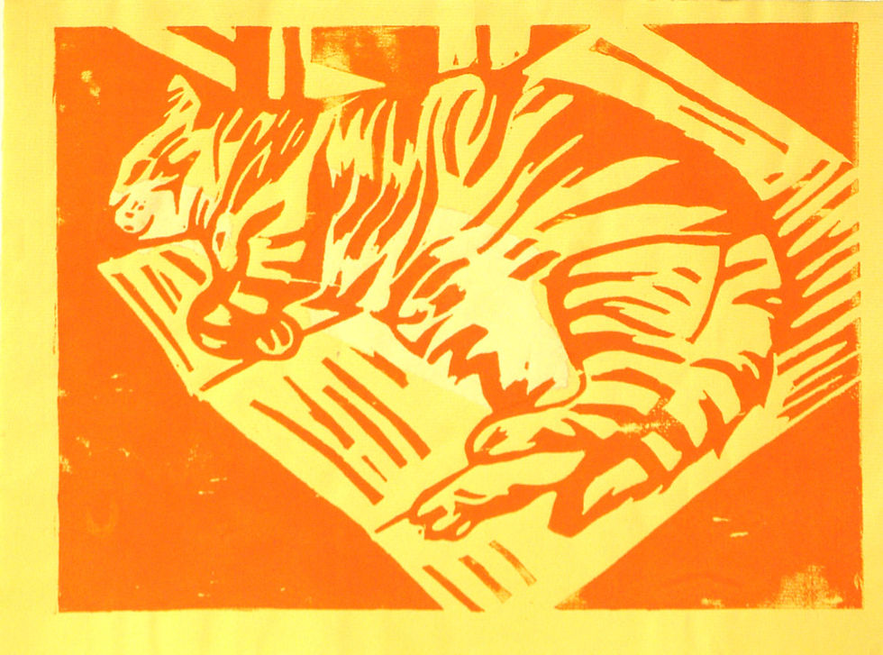 Gravure sur bois 30x21