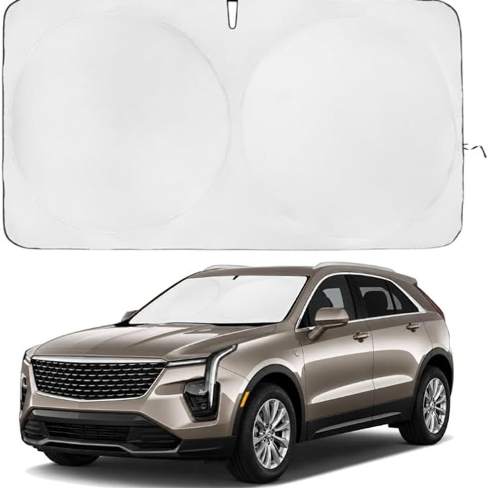 Custom Fit Windshield Sun Shade Compatible with Cadillac