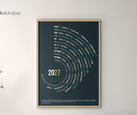 Kalenderposter | Circles | Hochformat