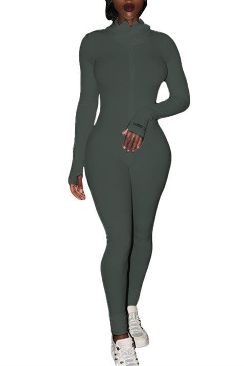 Thumbnail: Bodycon Jumpsuit with thumb holes