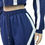 Thumbnail: Retro collar jacket and fitted wide leg jogger pants (black)