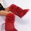 Thumbnail: Black Faux Fur Knee-High Boots – Plush Winter Fashion Boots