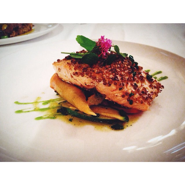 Instagram - Salmon Alaska with grilled vegetables and rolls stuffed with mashed