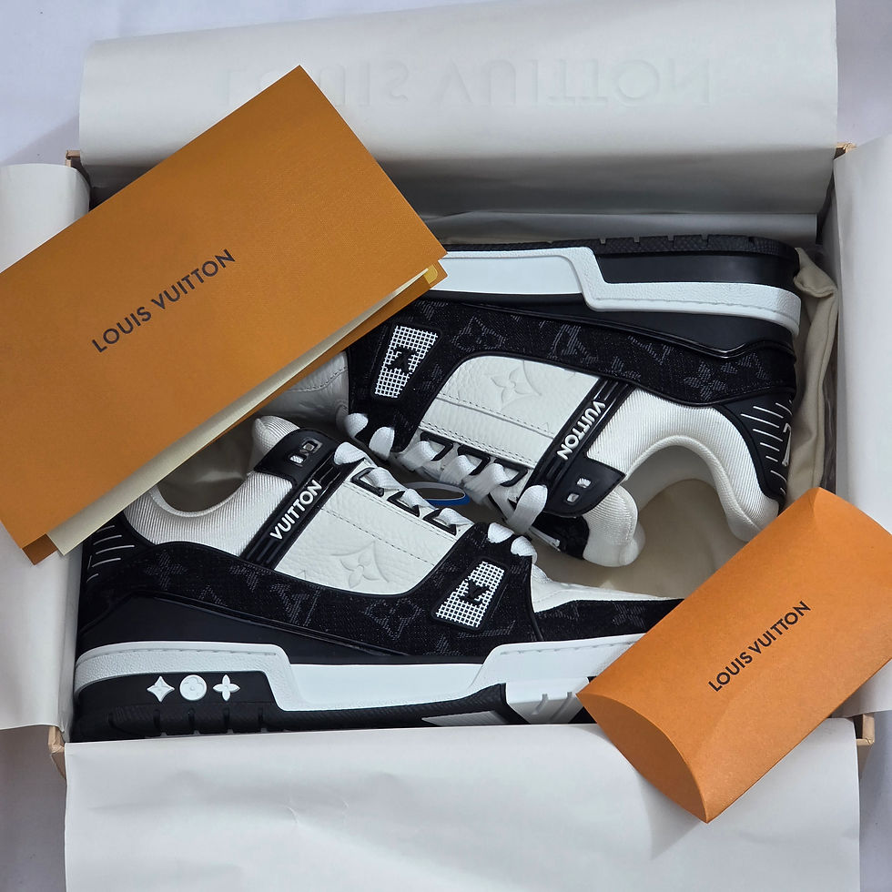Thumbnail: LV Black & White Trainers
