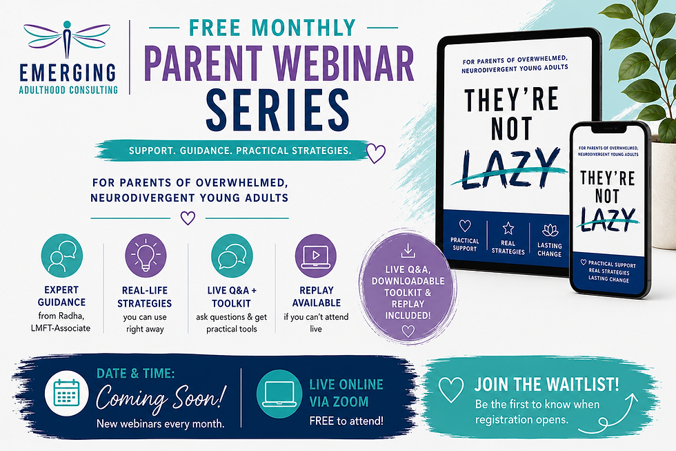 Free Monthly Parent Webinar Series