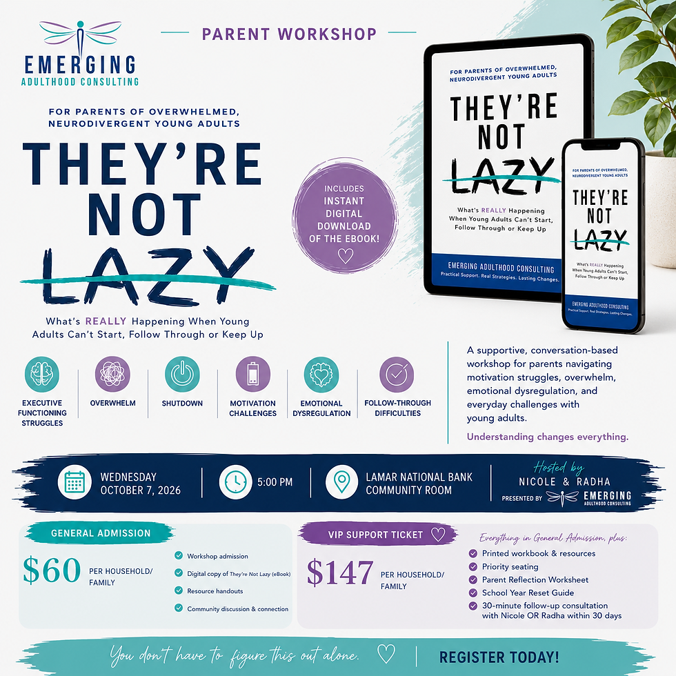 They're Not Lazy | Parent Workshop