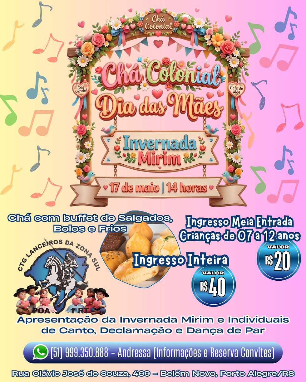 Chá Colonial Dia das Mães