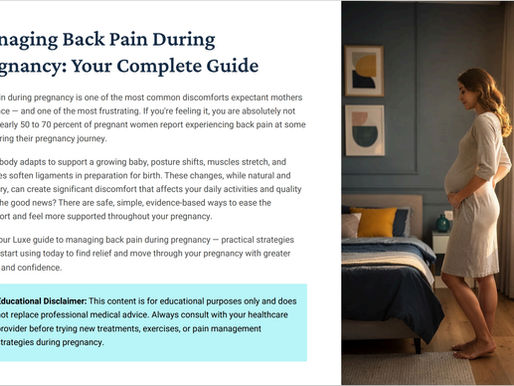 Empowering Your Journey: Managing Back Pain During Pregnancy