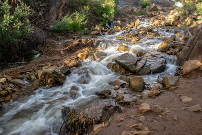 Rapids at the bottom of Lesmurdie Falls