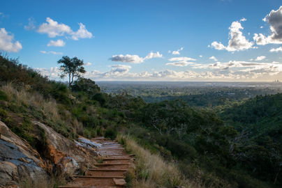 Views from the top of Lesmurdie Falls