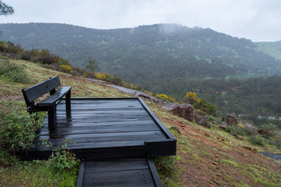Wooden Lookout over the Avon River on the Numbat Trail