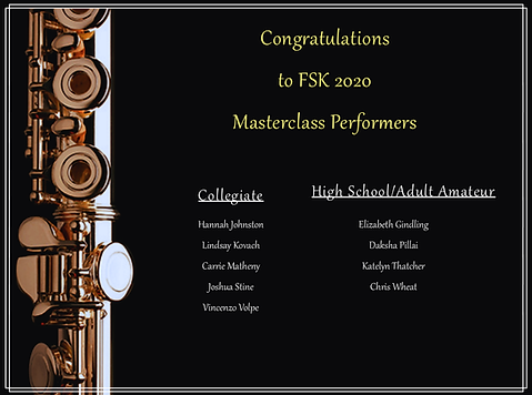 2020 masterclass participants