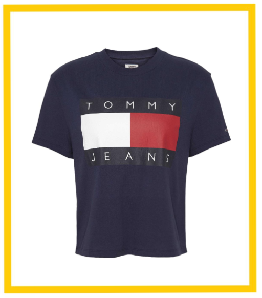 T-SHIRT TOMMY HILFIGER FLAG NAVY FEMININA