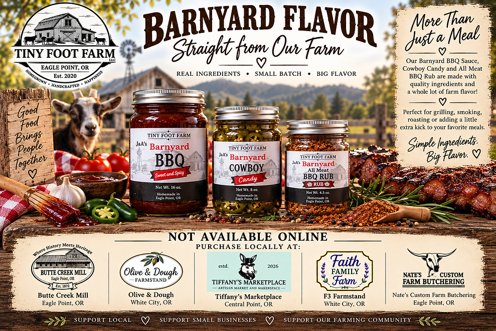 Barnyard BBQ Sauce, Cowboy Candy and Meat Rub
